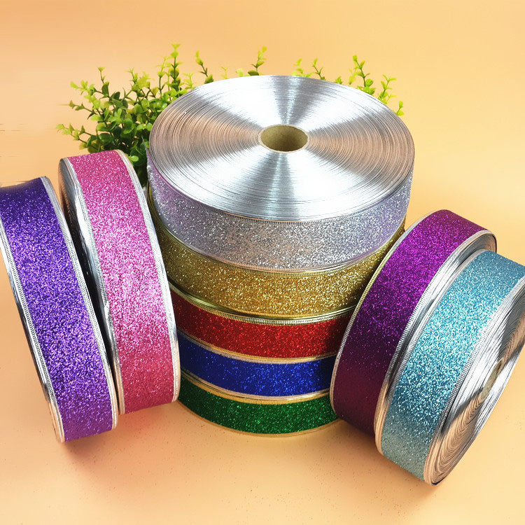 金粉葱粉绸带 酒店商场景布置礼盒彩带装饰品圣诞节蝴蝶结丝带,节庆用品/礼品,圣诞装饰品,淘宝优惠券,粉丝福利购,淘宝优惠卷