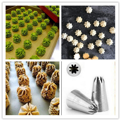 三能SN7092 溶豆花嘴 8齿花嘴 裱花嘴 网红曲奇饼干花嘴 菊花嘴