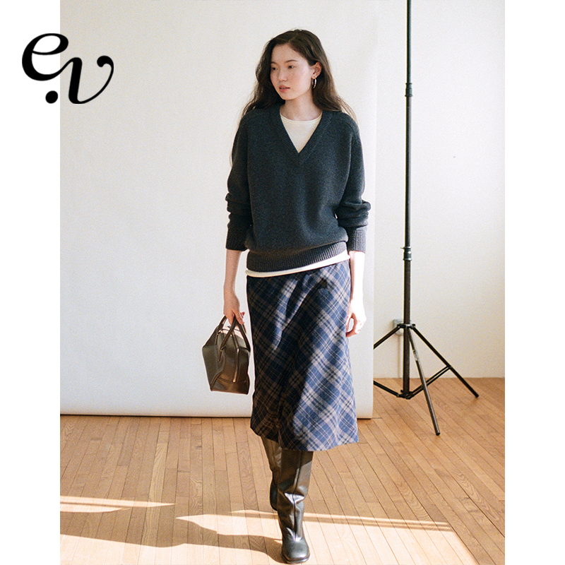 【11月27日20:00 新品2件9折】Even Vintage | 格纹秋冬半裙
