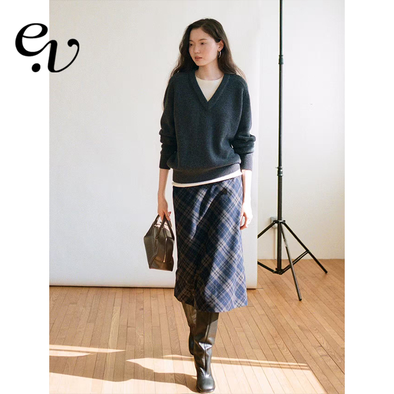 【11月27日20:00 新品2件9折】Even Vintage | 格纹秋冬半裙