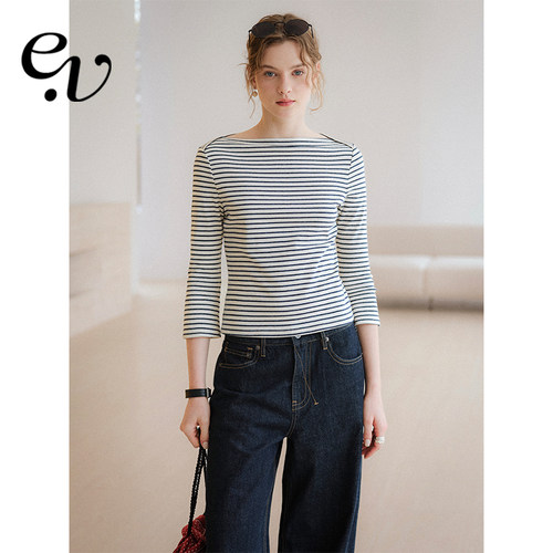 法式经典蕾丝中袖T恤春夏新款