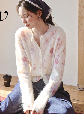 【Even Vintage 1/08 20:00 新品上新】简约温柔风针织开衫