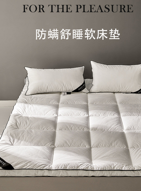 酒店款A类全棉防螨软床垫褥子单双人榻榻米垫被加厚宿舍软床垫子
