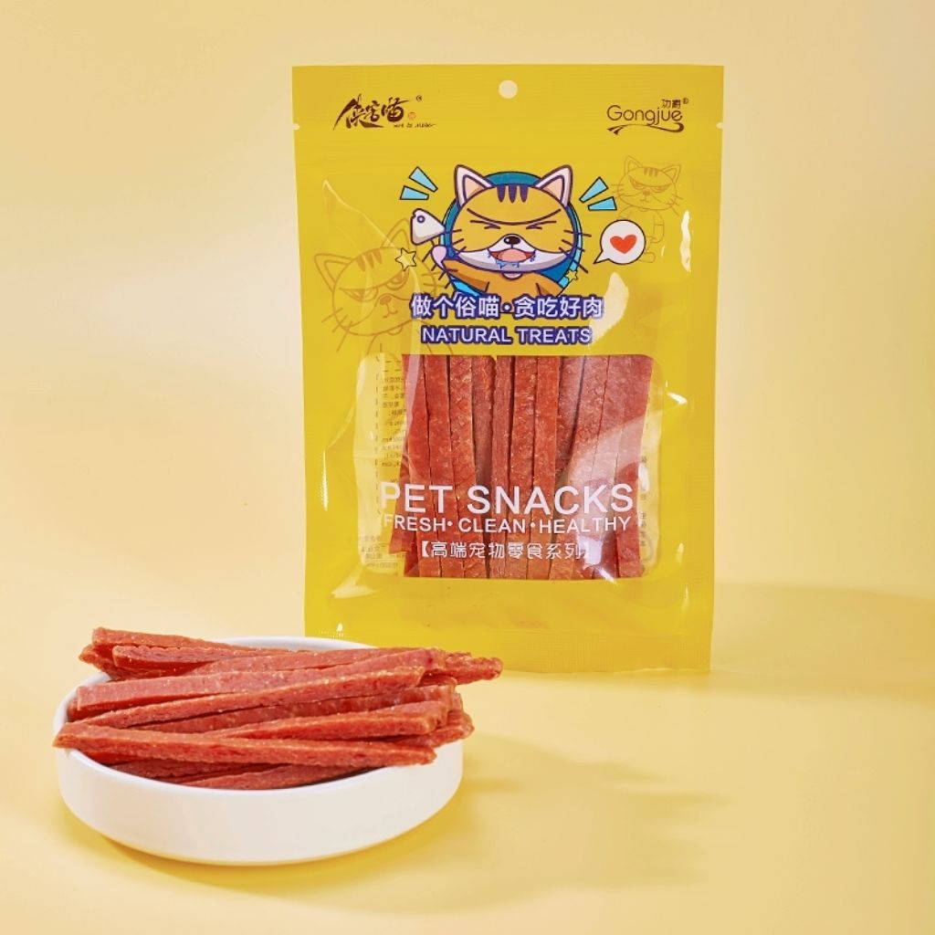 发腮鹿肉条猫咪零食磨牙健齿增强食欲低盐适口好补钙增肥零食袋装-封面