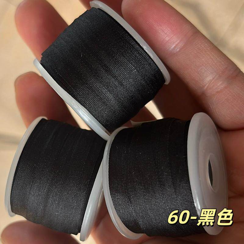 bjd黑色真丝带DIY手工娃衣细丝带各尺寸2mm3mm4mm7mm10mm