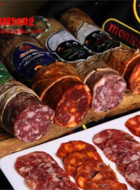 西班牙萨拉米橡子饲养伊比利亚黑猪香肠SALCHICHON CHORIZO进口