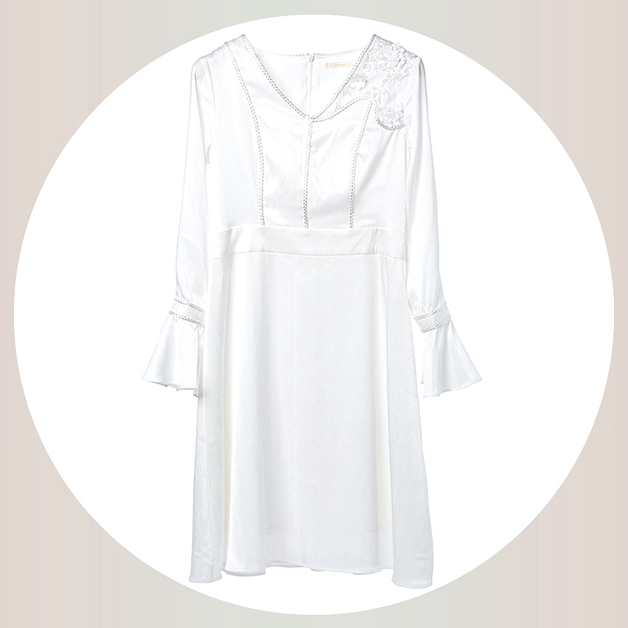 米个原创定制  刺绣连衣裙