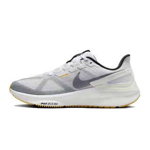 正品耐克男跑步鞋AIR ZOOM STRUCTURE 25运动鞋白灰色DJ7883-110