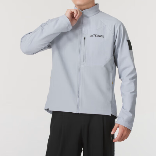 adida/s阿迪达斯正品 男装 立领户外梭织防风徒步登山夹克 IX7919