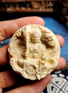 文玩新艺天然猛犸象牙手工雕刻
