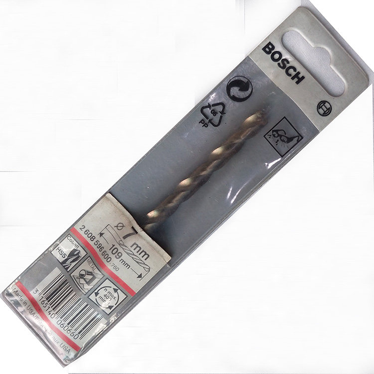 BOSCH原装钻头7mm高速钢直柄（钴）麻花钻600-760金属钻掌柜推荐