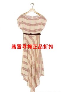 格纹短袖 不退不换 安所专柜正品 VOINGE2021年夏季 连衣裙CX1L090