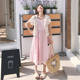 时尚套装夏季气质欧若动感风欧若智性风肯豆风韩系短袖显瘦宽松，女装套装/套裙，2C069