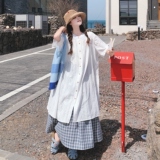 巨好看叠穿蕾丝连衣裙套装女2025夏季新款慵懒风格子半身裙两件套，女装套装/套裙，2C069