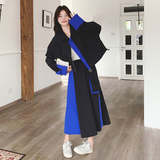 【】高级感撞色拼接时尚上衣+半身裙套装2516-P155K218，女装套装/套裙，2C069