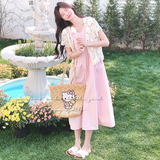 时尚套装夏季气质欧若动感风欧若智性风肯豆风韩系短袖显瘦宽松，女装套装/套裙，2C069
