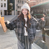 大货已出复古格纹小个子立领加厚羽绒服50绒Y115-P285K428，女装羽绒服，2C069