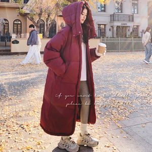【】3色 泡芙感加厚长款大被子羽绒服50绒 W60-P330 K478图片