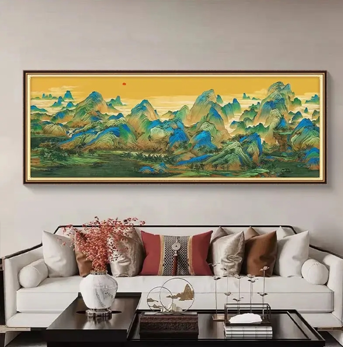 T0259千里江山图十字绣2024新款客厅古典名画满绣