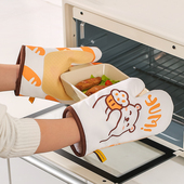 川岛屋熊dodo隔热手套耐高温防烫加厚厨房烤箱微波炉专用烘焙手套