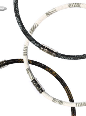 WILDLUST蛇纹皮革choker