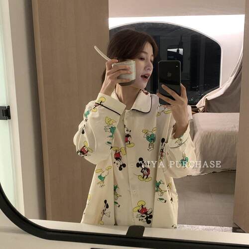 印花纯棉睡衣套装家居服