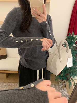 100%美丽诺羊毛针织衫毛衣