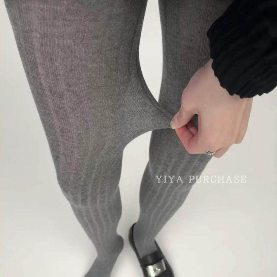 32支精梳棉）韩国东大门 ins风薄棉连体袜 显瘦打底袜子