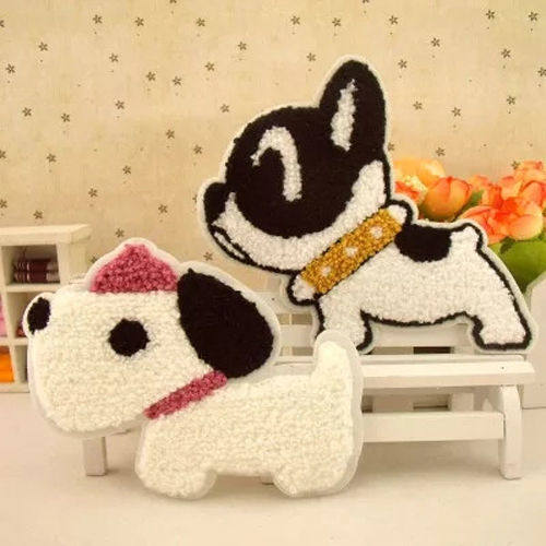 衣服装饰贴布贴花全刺绣卡通儿童衣贴记号贴徽章毛巾绣狗狗斗牛犬,居家布艺,布贴,淘宝优惠券,粉丝福利购,淘宝优惠卷