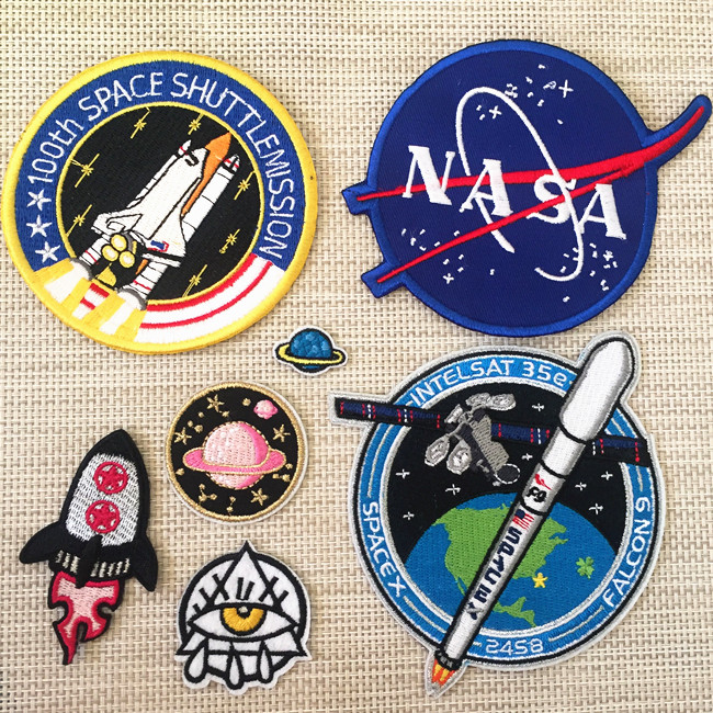 ÓÓîÖæ·É´¬Ì«¿Õº½ÐдÌÐåÒ·þ×°ÊÎÌù²¼Ìù»¨NASA»ð¼ýÐÇÇòÑÛ¾¦»ÕÕÂ