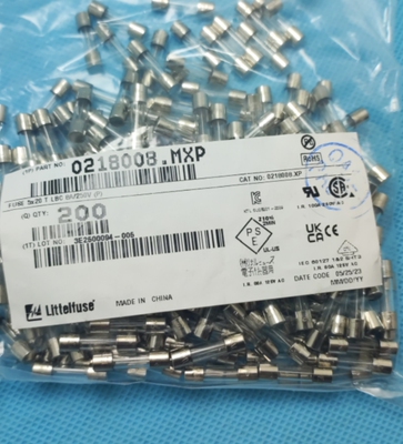 美国力特5*20 玻璃保险丝管LF.T8AL250VP 慢熔断延时 0218008.MXP