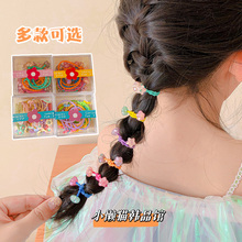 儿童发饰发圈头绳女高级感不伤发花朵可爱韩版橡皮筋皮套女童头饰