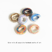 油彩百搭基础毛巾圈少女气质毛绒绒发圈不伤发扎马尾皮筋头绳发饰