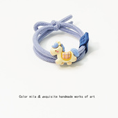 卡通创意小马发绳可爱儿童扎马尾头绳小皮套发圈皮筋头饰2026新款