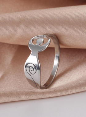 欧美流行个性简约切割不锈钢螺旋