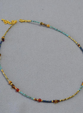 法式小众文艺复古宫廷风御幸绿松