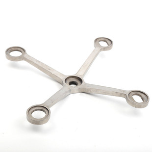 不锈钢驳接爪雨棚件玻璃爪底座幕墙爪固定支架雨棚支架配件