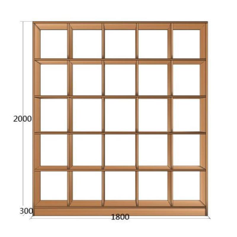 厂家定制简约实木书柜满墙多层落地书架客厅家用自由组合格子柜
