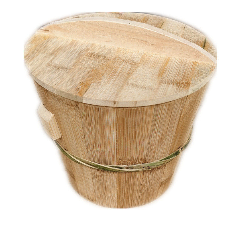 热销bh0d新品蒸饭竹桶竹甑子家用竹蒸笼蒸饭四川非木桶器竹子竹制