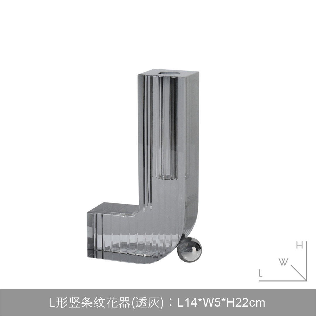 干花轻奢样板间餐厅客厅茶几柜别墅插极简瓶花器展厅摆件软装饰品