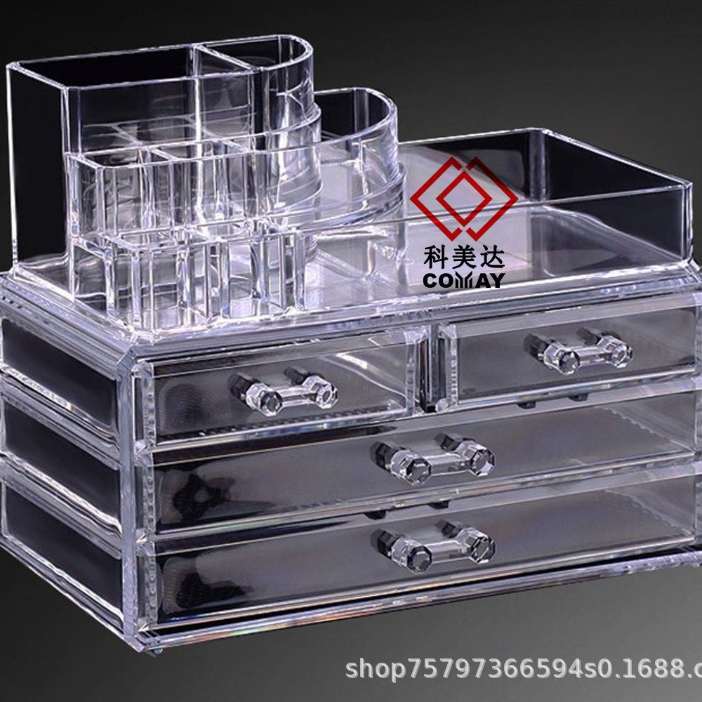 透明有机玻璃制品有机玻璃盒子亚克力展架亚克力置物台亚克力板