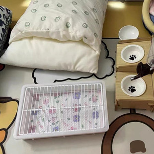 狗厕所不锈钢猫兔架子加高宠物拉屎拉便防踩屎不粘脚中小型犬便盆