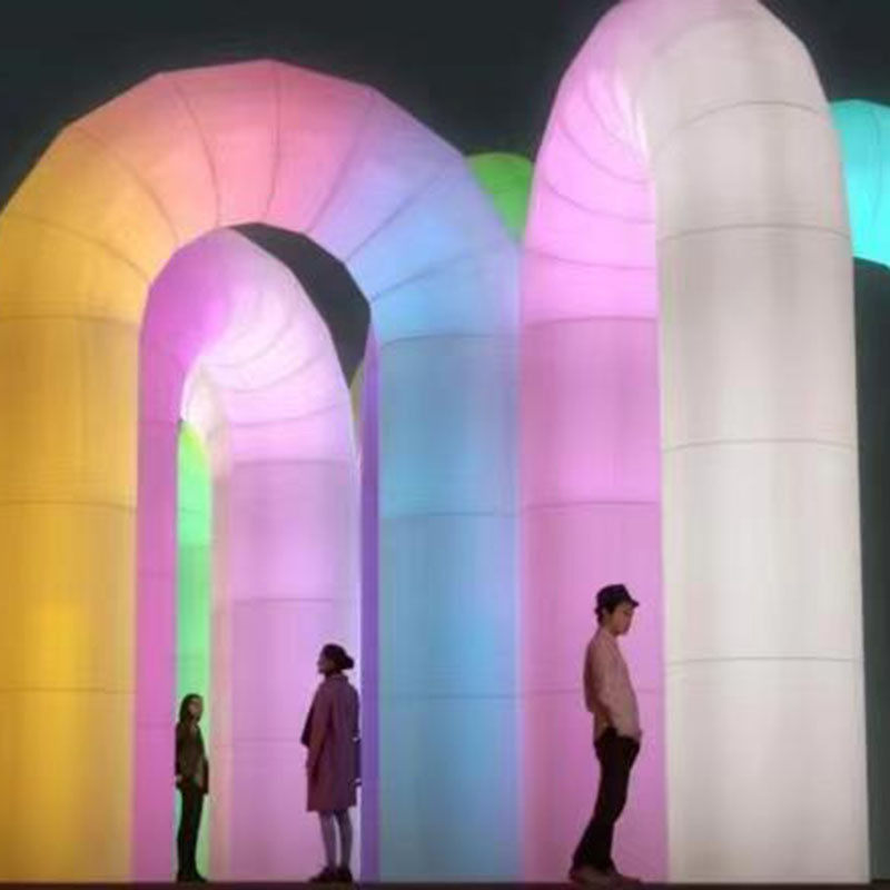 七彩发光装饰网红打卡广场布景拱门充气气模彩虹u型门气氛装饰,节庆用品/礼品,充气气模,淘宝优惠券,粉丝福利购,淘宝优惠卷