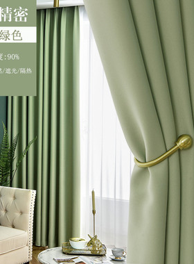 36n高密度加厚紫色窗帘2024新款流行客厅卧室现代简约隔热遮光