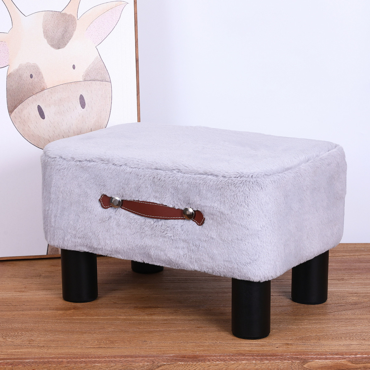 现货实木换鞋凳沙发凳皮凳创意卧室客厅小凳子家用时尚儿童小板凳