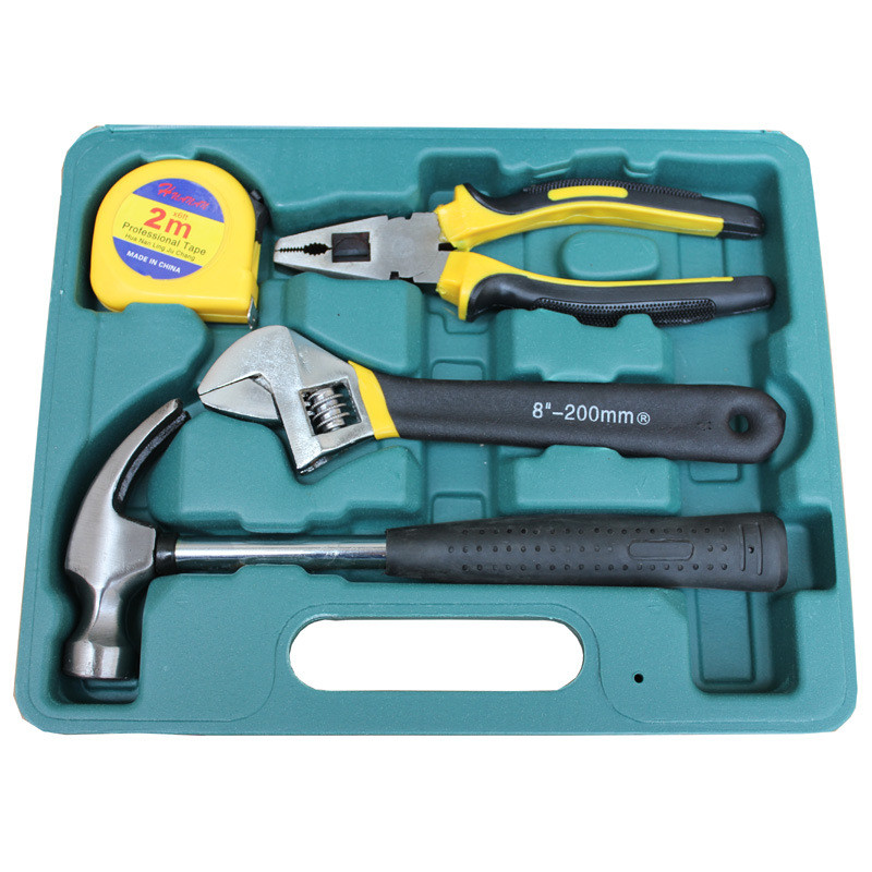 16工具箱件套碳钢材质组合工具实用家庭型五金工具套装16pc装