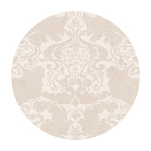 现代奶油风圆形地毯客厅沙发茶几垫防滑素色床边地毯衣帽间高级感