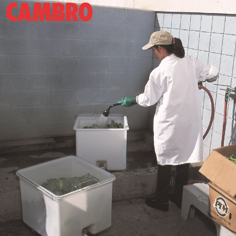 热销原料车面粉车带推拉盖可直接接触食品CAMBRO勘宝蔬果清洗车