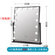 灯泡led化妆镜金边 梳妆镜方形好莱坞镜影楼网红化妆镜 补光台式