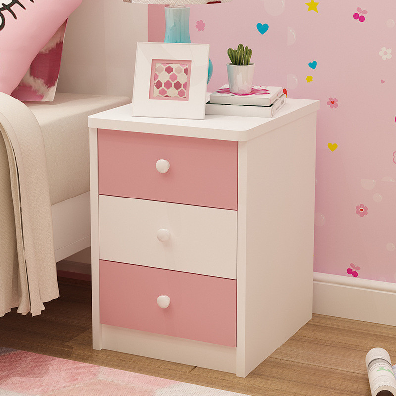 迷你床头柜小型超窄款粉色可爱儿童小柜子小尺寸可订20/25/30新品